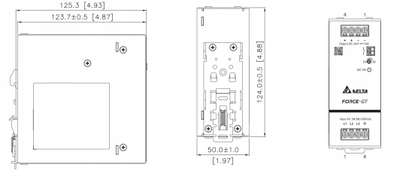 Furnizues rryme Delta Electronics DRF-48V240W1GBA, 48V, 240W