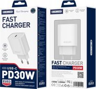 Karikues muri JELLICO EU53, 30W PD, 1xUSB C, i bardhë