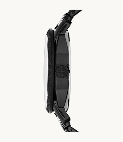 Orë për meshkuj Fossil Machine FS4775, e zezë