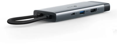 Hub USB C TP-Link UH7021C, 7 në 1, HDMI, Power Delivery, gri