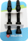 Set valvulash tubeless Weldtite, 2x55mm Presta, i zi