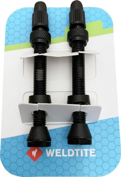 Set valvulash tubeless Weldtite, 2x55mm Presta, i zi