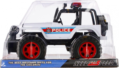 Makine lodër policie off-road MEGA CREATIVE 481959, Euro Trade, plastike, e bardhë