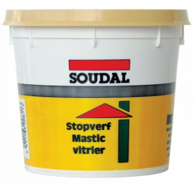 Универзален кит Soudal Putty Natural, 500g, за стакла, природен