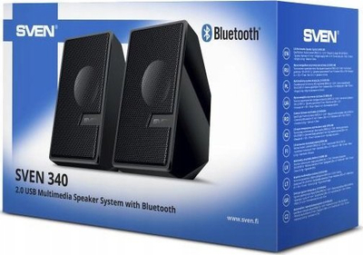 Altoparlantë Sven 340 USB, me Bluetooth, për kompjuter, të zinj
