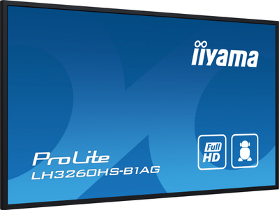 Професионален монитор iiyama ProLite LH3260HS-B1AG, 32\", 4K UHD, црн