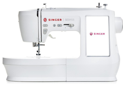 Makine qepëse dhe qëndisëse Singer SE9155, ekran me prekje 7", e bardhë
