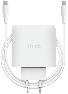 Karikues USB Trust Maxo 65W, GaN, USB C, i bardhë