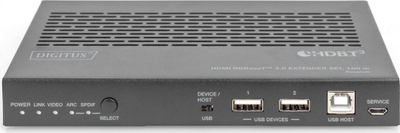 Set zgjatues HDMI Digitus HDBaseT 3.0, 100 m, 4K