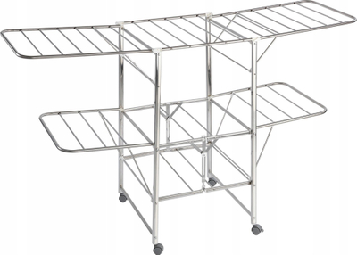 Tharëse rrobash mobile Maximex MOBILE, palosëse, çelik inox, argjend