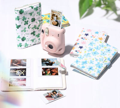 Album fotografik LoveInstant, 96 foto, për Fujifilm Instax Mini, me lule daffodils