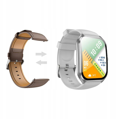 Smartwatch Hoco Y28 Call, ekran AMOLED, Bluetooth 5.2, ngjyrë argjendi
