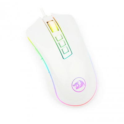 Гејминг глушец Redragon Cobra M711W, RGB, 10000 DPI, бел