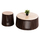 Set 2 tavolina për kafe rrumbullakët Krest Φ90&Φ50cm (HM11958)