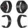 Rrip për orë të mençur 4wrist Samsung Galaxy Watch, i zi, 22 mm