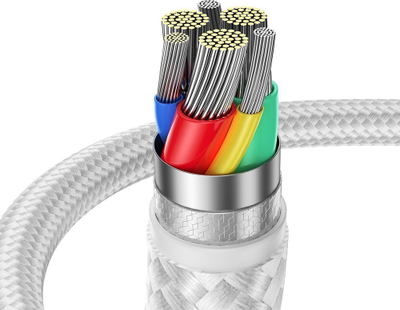 Kabllo karikimi Joyroom Lightning, 2m, 2.4A, e bardhë