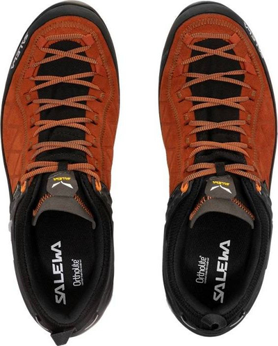 Këpucë trekking Salewa MTN Trainer 2 GTX, burra, Gore Tex, Vibram, të kuqe me të zeza