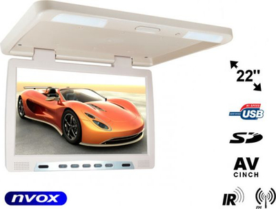 Monitor tavani për makinë NVOX RF2289U BE, 22", USB SD FM IR, bezhë