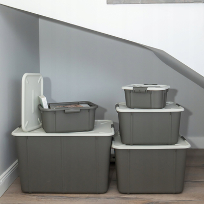 Kuti ruajtëse BranQ Velur, 60 L, gri