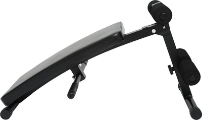 Stol pjerrës për bark Rebel Active RBA-2005, kapacitet 120kg, për ushtrime në shtëpi, i zi