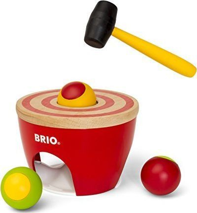 Играчка за удирање BRIO 30519 Hammering Game Ball, дрвена, многубојна