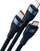 Kabllo karikimi Baseus Flash Series II BSU3888, USB-A në USB-C microUSB Lightning, 1.2 m, blu