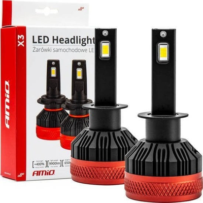 Llamba LED për makinë Amio X3 H1, 9900lm, 6500K, e bardhë