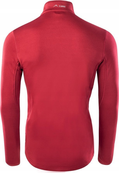 Bluza burrash Elbrus Emino Polartec, me zinxhir, sportive, e kuqe