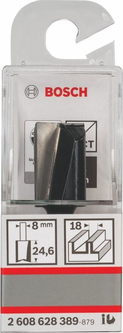 Freza për dru Bosch HM-NutFrez, 18 mm, metal, e zezë