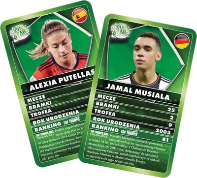 Loja me letra Winning Moves Top Trumps World Football Stars, 33 letra, për fëmijë 6+