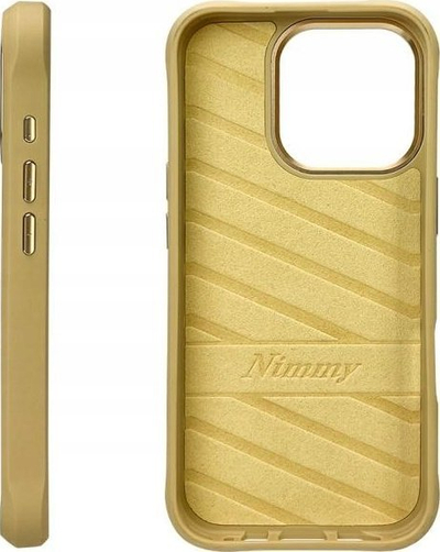 Kapak telefoni Nimmy Cool&amp;Cute 2.0 Cat për iPhone 16 Pro 6.3", TPU PC, mban goditje, ngjyrë khaki
