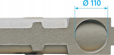 Kanal linear drenazhimi STORA Polymer Concrete, lartësi 10 cm, kapacitet 1.5 t, ngjyrë betoni