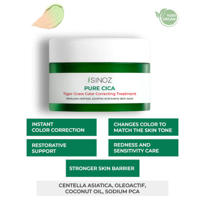 Krem Sinoz Pure Cica Tiger Grass Correcting Treatment, 15ml