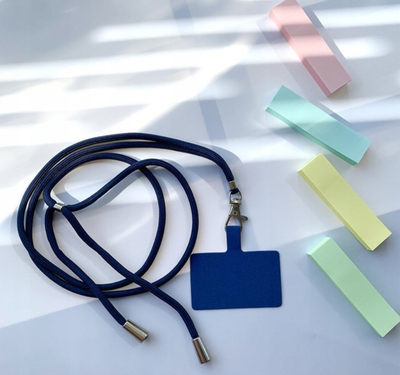 Litar qafe telefoni LOOP Strap, i rregullueshëm 70cm, blu