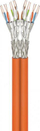 Kabllo rrjeti Wentronic Goobay Cat.7a, S/FTP duplex, 500 m, portokalli