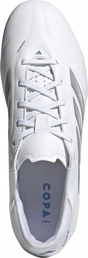 Këpucë futbolli Adidas Copa Pure 3 League FG, për fushë të fortë, sintetike, të bardha