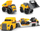 Set lodrash ndërtimi Dickie Volvo Micro Builder, kamion transportues 32cm