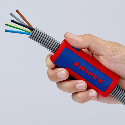 Prerëse izolimi për tuba Knipex TwistCut 90 22 02, 13-32mm, e kuqe blu