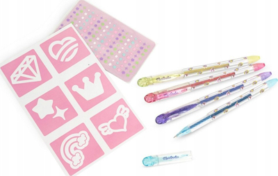Set tatuazhesh Martinelia Super Girl, lapsa me ngjyra, shabllone, rozë