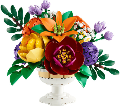 Set LEGO Botanicals Floral Arrangement 10345, aranzhim lulesh dekorativ, shumëngjyrësh