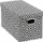 Kuti organizuese 5 Five Simply Smart Mix N Modul, 15x31x16cm, motiv gjeometrik, bardh e zi