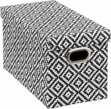 Kuti organizuese 5 Five Simply Smart Mix N Modul, 15x31x16cm, motiv gjeometrik, bardh e zi