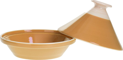 Enë tajine Secret de Gourmet, qeramike, 28cm, ngjyrë mustard
