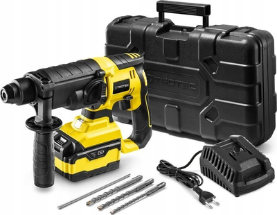 Çekiç me bateri Trotec PRDS 20-20V, 20V, 4.0Ah, i verdhë me të zezë