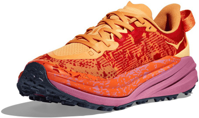 Машки патеки за трејл HOKA Speedgoat 6, Vibram, портокалово-црвени