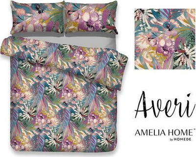 Set këllëfi jorgani AmeliaHome Averi, pambuk 200x220 cm, 2 jastëkë 80x80 cm, shumëngjyrësh