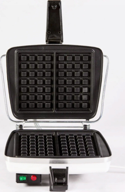 Aparat waffle Dezal 301.5 Profi W, 1300W, pllaka jo ngjitëse, i kuq