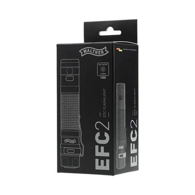 Elektrik dore Walther EFC2, 1200 lumen, IPX8, ngjyrë e zezë