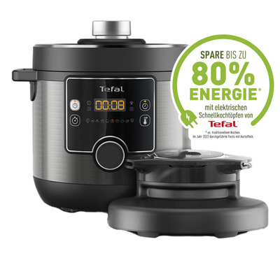 Multicooker Tefal Turbo Cuisine &amp; Fry CY7788, 10 programe gatimi, funksion Extra Crisp, i zi