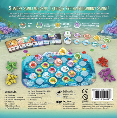 Lojë tavoline Ogry Games Shallow Sea Wielka Rafa Koralowa, 1 4 lojtarë, mosha 10+, shumëngjyrëshe